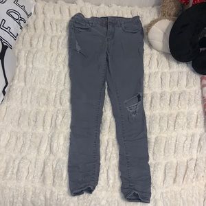 Grey Kohl’s ripped jeans